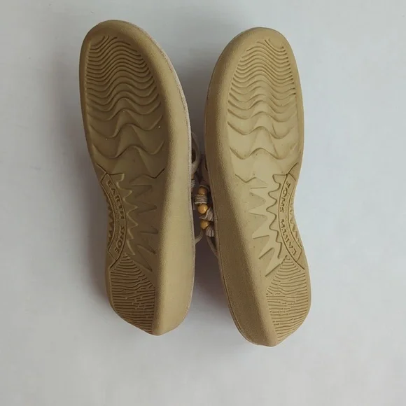 Earth Shoe Beaded Gelron 2000 Comfort First Leather Thong Sandal 7.5 Tan Brown - Picture 7 of 13